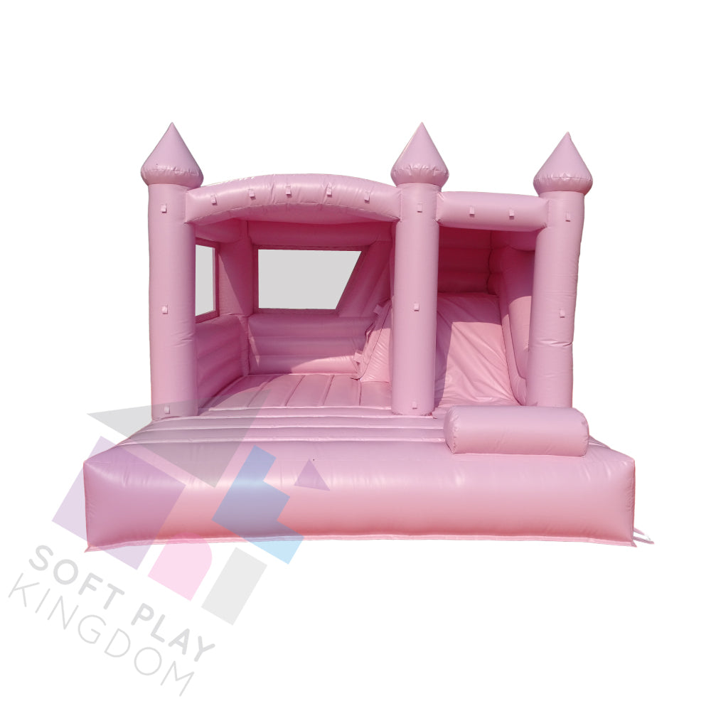 Midi Turret Top Bounce House with Slide, 10x10ft