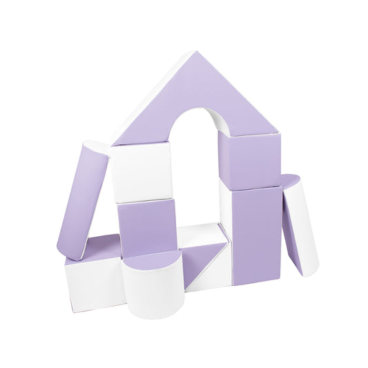 Castle Set (11 Pieces), Lilac & White