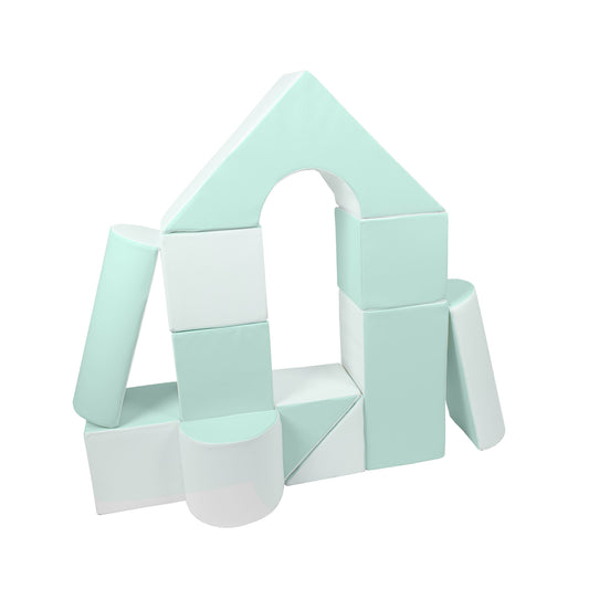 Castle Set (11 Pieces) | Pastel Mint & White