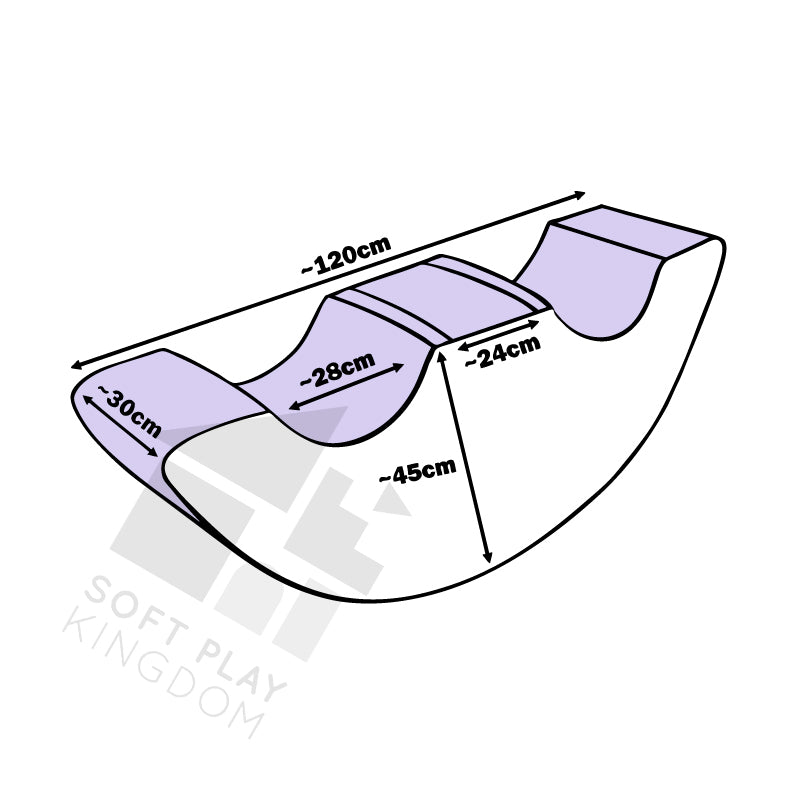 NEW Two Seated Rocker, Lilac & White