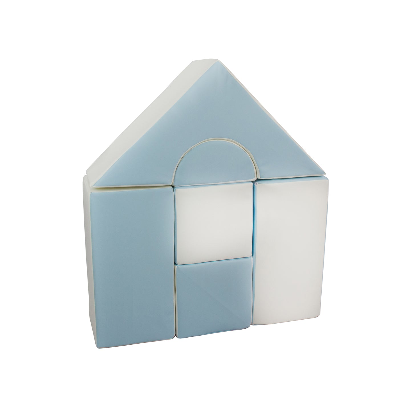 Castle Set (6 Pieces), Pastel Blue