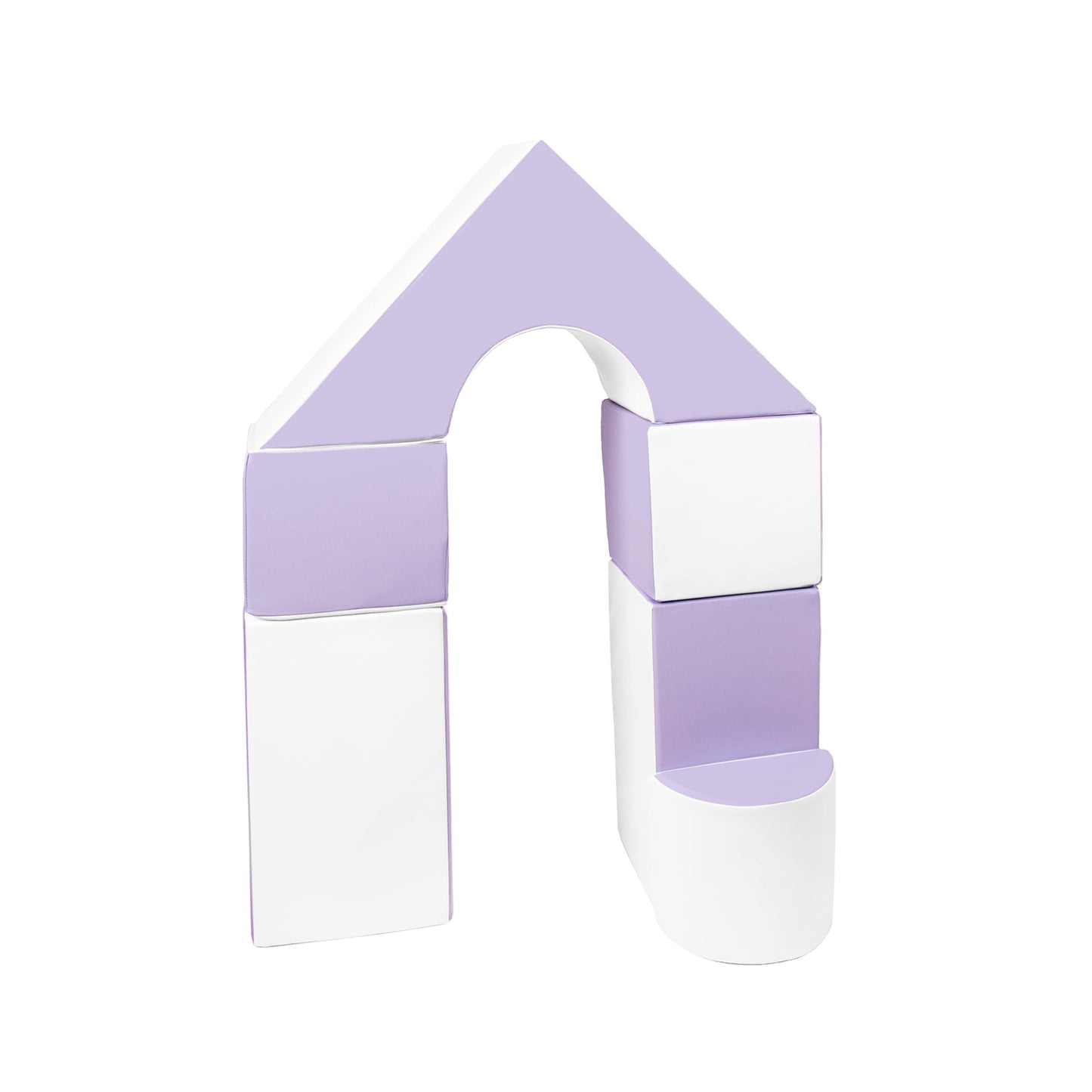 Castle Set (6 Pieces), Lilac & White