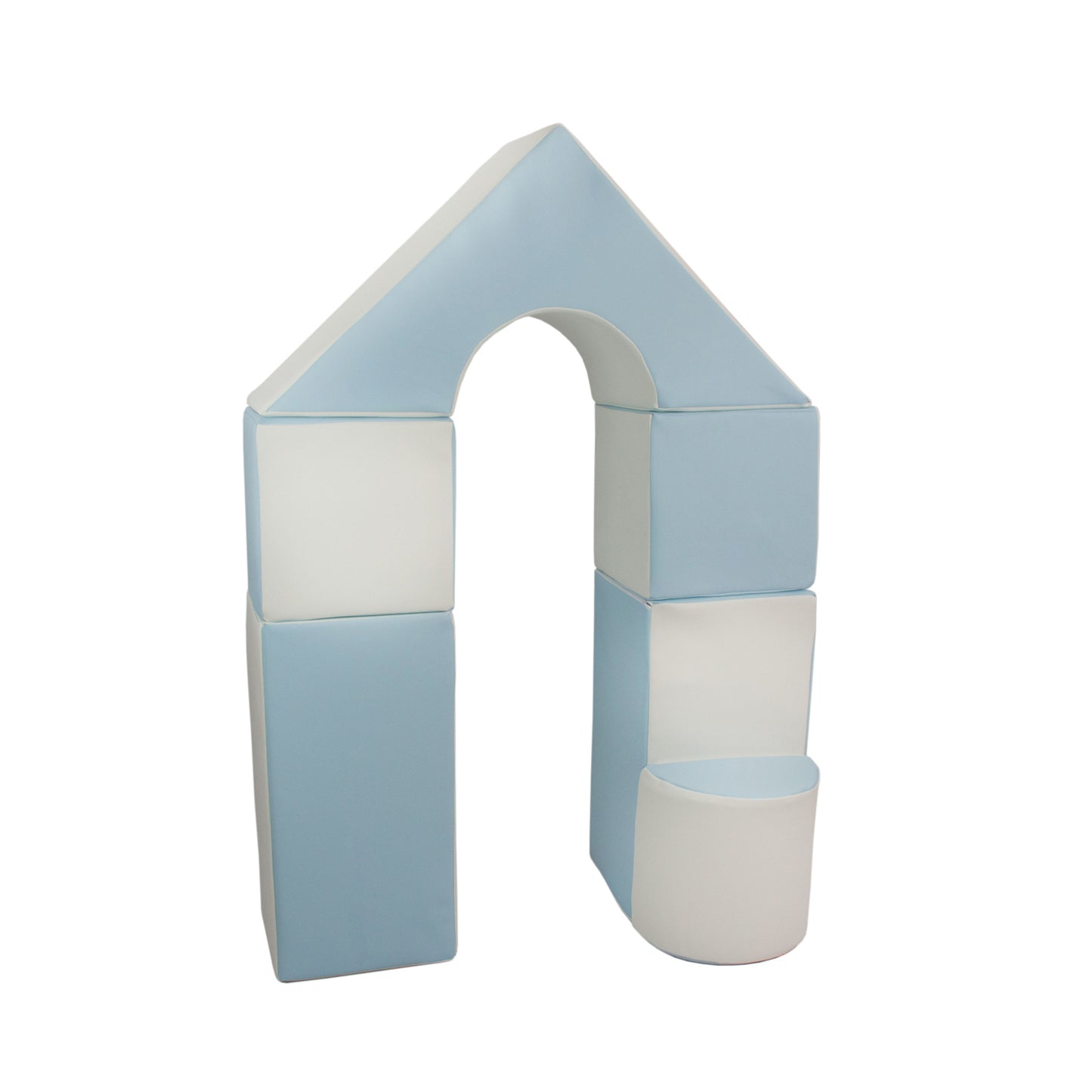 Castle Set (6 Pieces), Pastel Blue