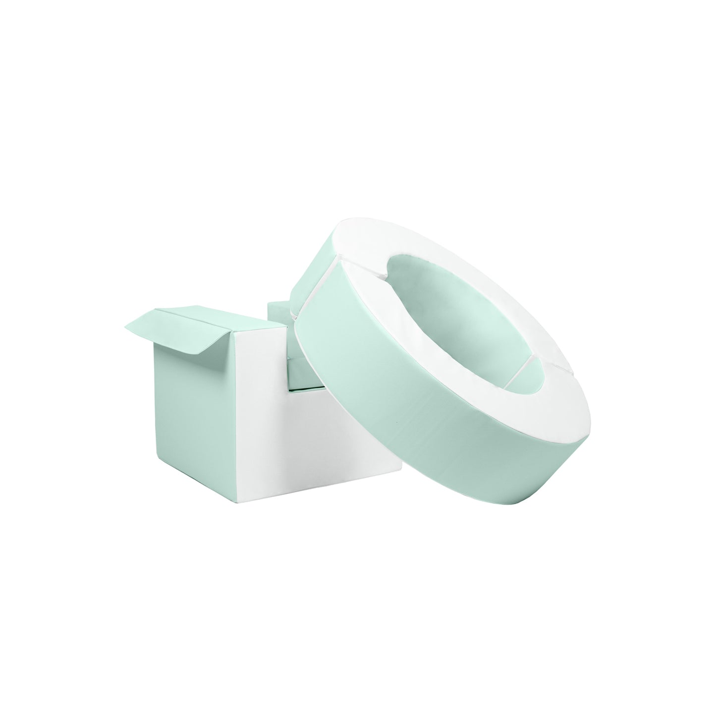 NEW Separate Hoop & Cube (Step & Slide Add-On) | Pastel Mint & White