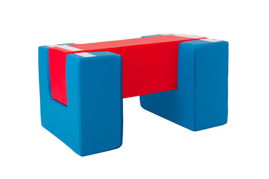 Balance Beam (Stand-Alone), Multi - Red & Blue