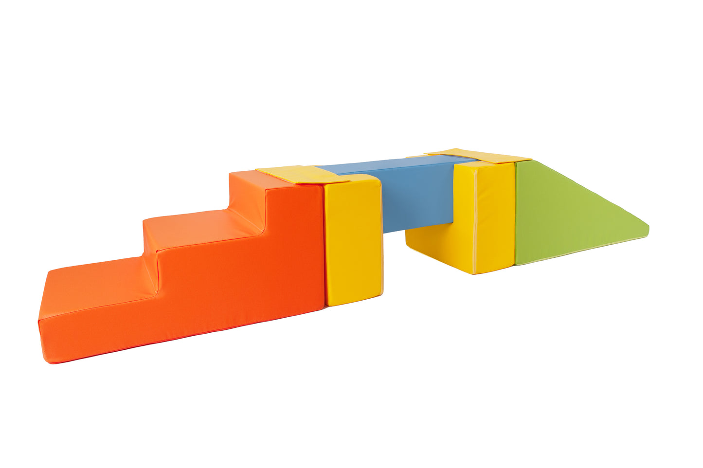 Balance Beam Step & Slide Set | Multi - Red, Blue, Green & Orange