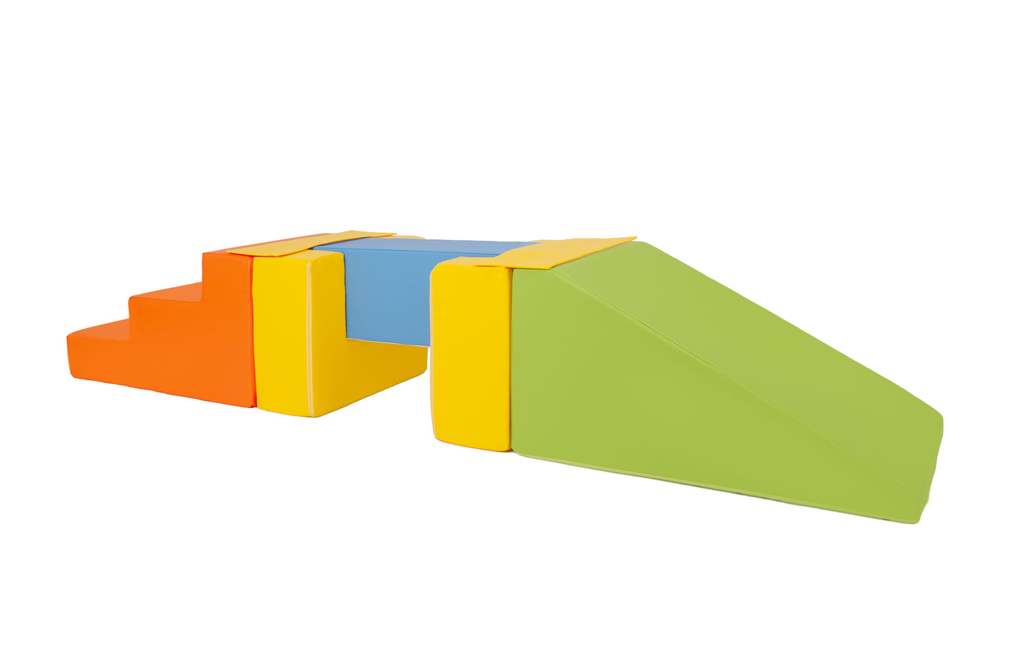 Balance Beam Step & Slide Set, Multi - Blue, Yellow, Green & Orange