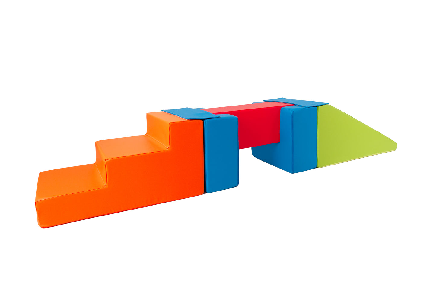 Balance Beam Step & Slide Set, Multi - Red, Blue, Green & Orange