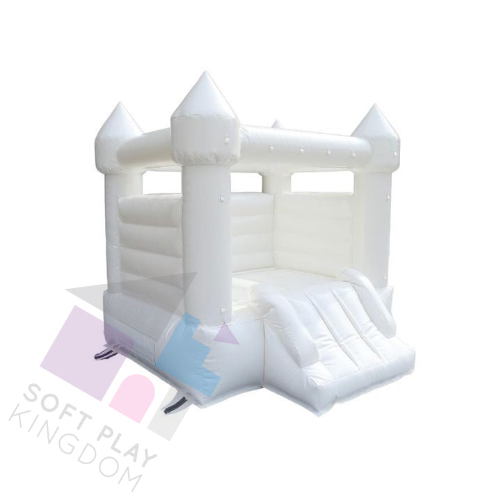 Mini Turret Bounce House with Slide, 6.6x6.6ft